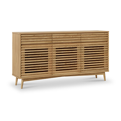 Kari Light Oak 3 Door 3 Drawer Sideboard