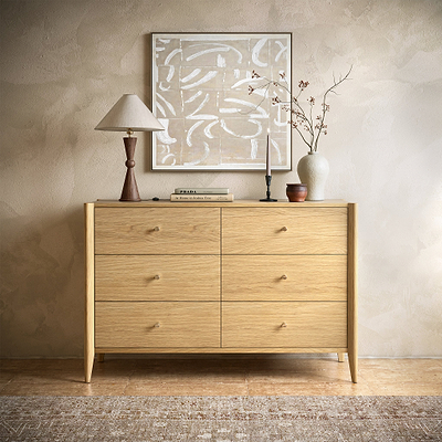 Cavell Oak 6 Drawer Chest