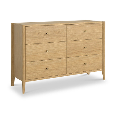 Cavell Oak 6 Drawer Chest