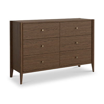 Cavell Oak 6 Drawer Chest