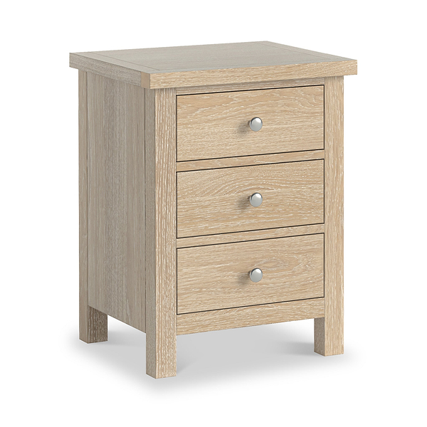 Farro Washed Oak XL Bedside Table