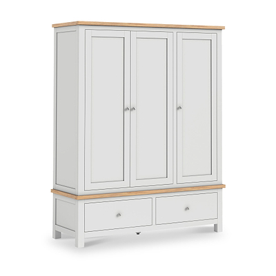 Farro XL Triple Wardrobe with 2 Drawers