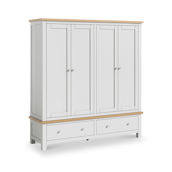 Farro 4 Door Wardrobe with 2 Drawers