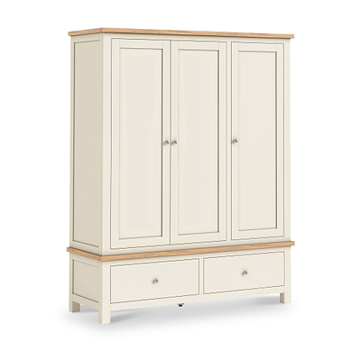 Farro XL Triple Wardrobe with 2 Drawers
