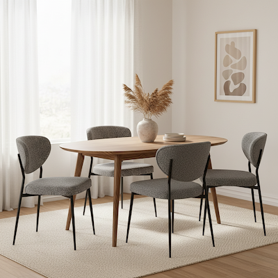 Fierro Boucle Dining Chair