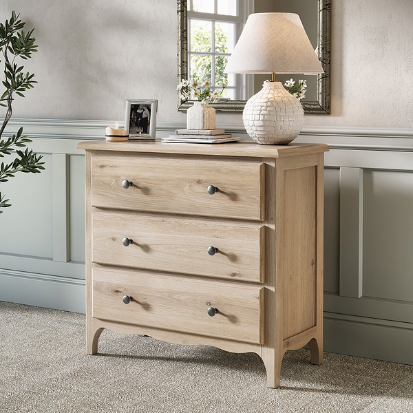 Celine Washed Oak 3 Drawer Chest