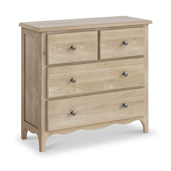 Celine Washed Oak 2 Over 2 Drawer Chest