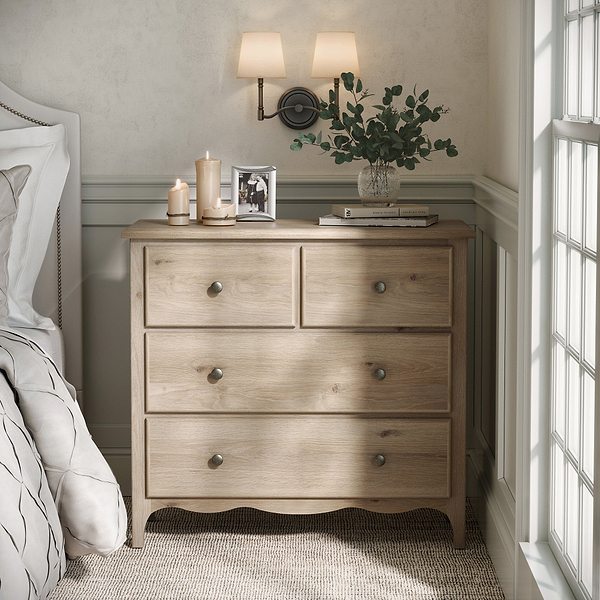 Celine Washed Oak 2 Over 2 Drawer Chest
