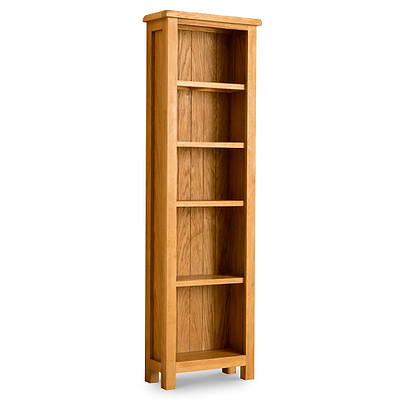 Lanner Oak Narrow Bookcase