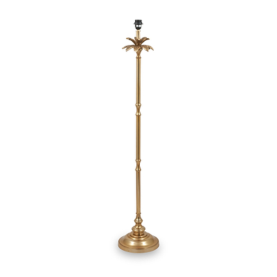 Trafalgar Gold Palm Tree Stick Floor Lamp
