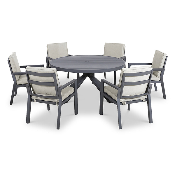 Maze New York 6 Seat Round Dining Set