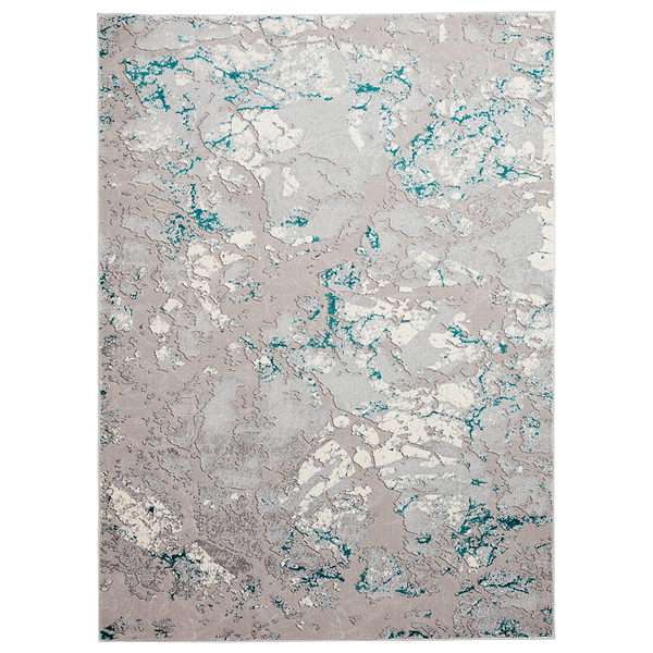 Aldrin Grey Marble Effect Rug