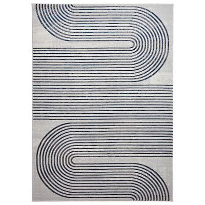Aldrin Grey Swirl Patterned Rug