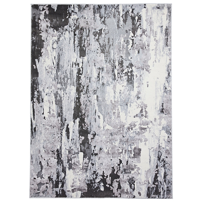 Aldrin Distressed Metallic Effect Rug