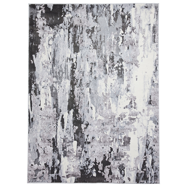 Aldrin Distressed Metallic Effect Rug