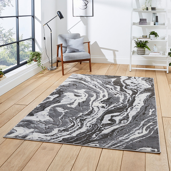Aldrin Marble Swirl Rug