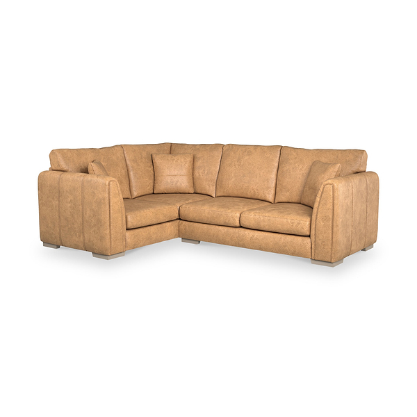 Oakley Faux Leather Corner Sofa