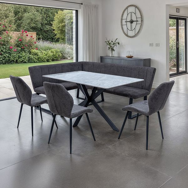 Camber Textured Fabric Dining Chair