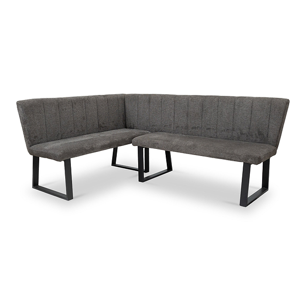 Camber Textured Fabric Corner Dining Bench