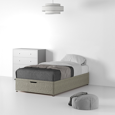 Farrow Linen Ottoman Divan Bed Base