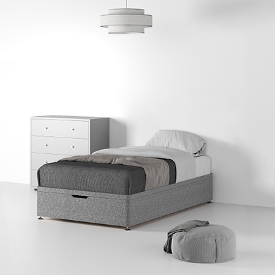 Farrow Linen Ottoman Divan Bed Base