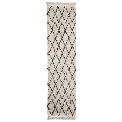 Edie Boho Diamond Shaggy Rug