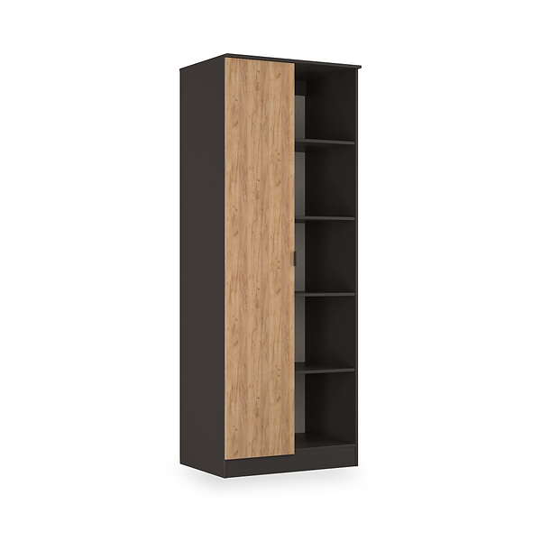 Huxley 1 Door Wardrobe with Open Shelves