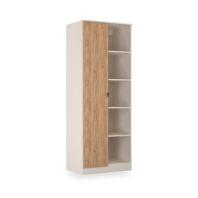 Huxley 1 Door Wardrobe with Open Shelves