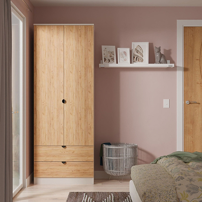 Huxley Double Wardrobe & 2 Drawers