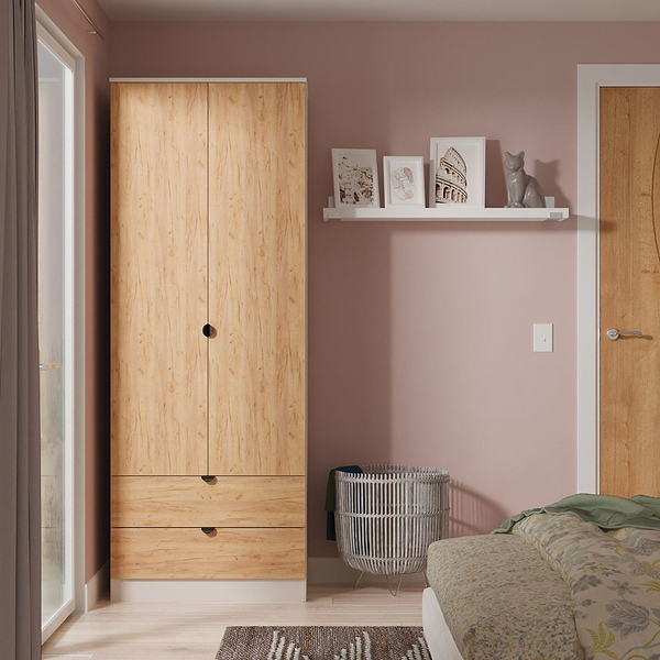Huxley Double Wardrobe & 2 Drawers