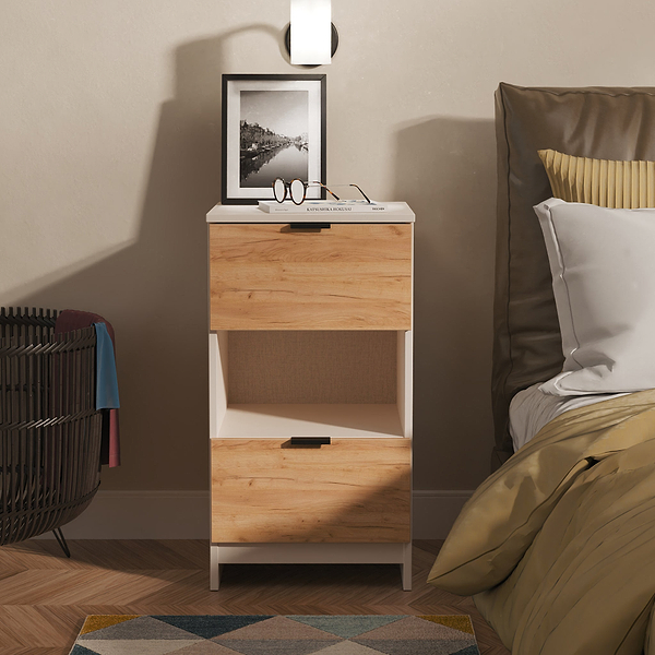 Huxley 2 Drawer Bedside Table