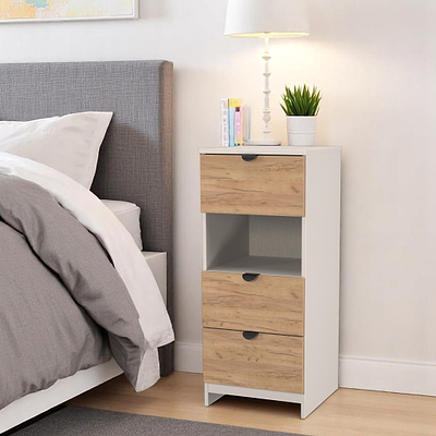 Huxley 3 Drawer Bedside Table