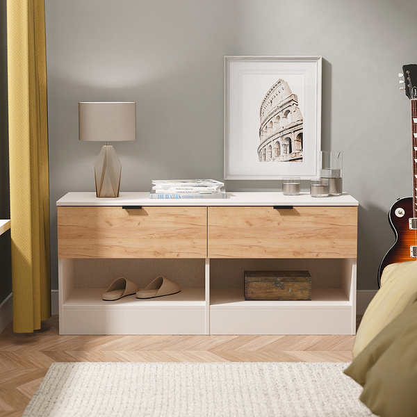 Huxley 2 Drawer Low Storage Unit