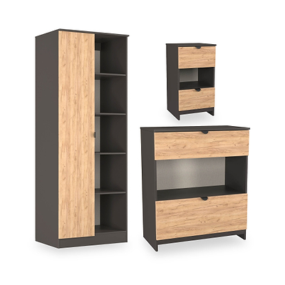 Huxley 3 Piece Bedroom Furniture Set
