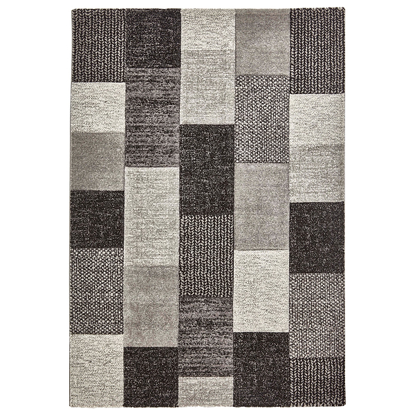 Brockton Cube Patterned Hand Carved Rug