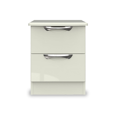 Beckett Gloss 2 Drawer Bedside Cabinet