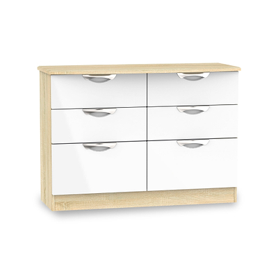 Beckett Gloss 6 Drawer Wide Chest