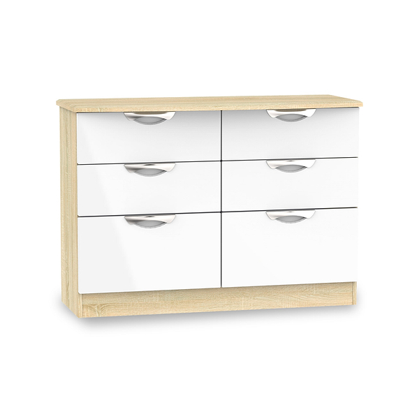 Beckett Gloss 6 Drawer Wide Chest