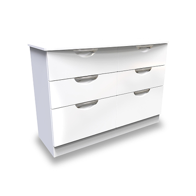 Beckett Gloss 6 Drawer Wide Chest