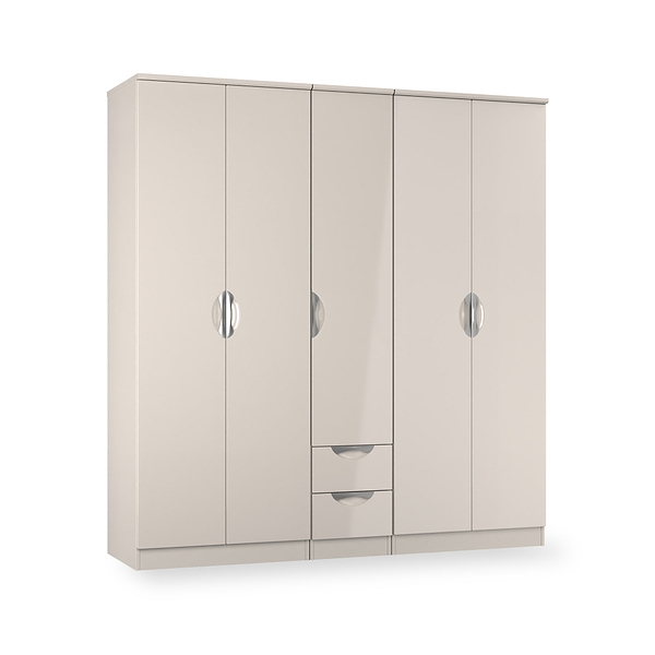 Beckett 5 Door 2 Drawer Wardrobe
