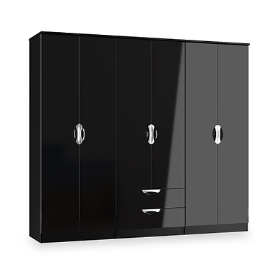 Becket 6 Door 2 Drawer Wardrobe