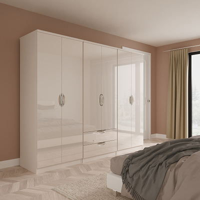 Becket 6 Door 2 Drawer Wardrobe