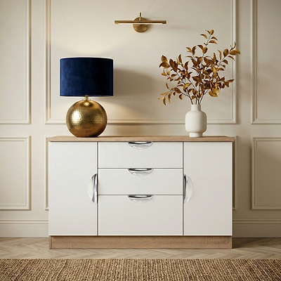 Beckett Gloss 2 Door 3 Drawer Sideboard