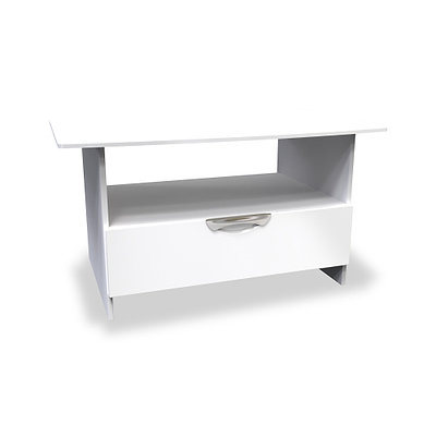 Beckett Gloss 1 Drawer with Open Shelf Coffee Table