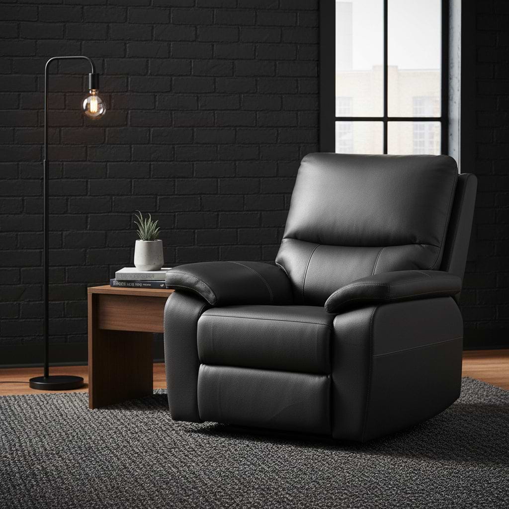 Oxley Leather Power Recliner Armchair