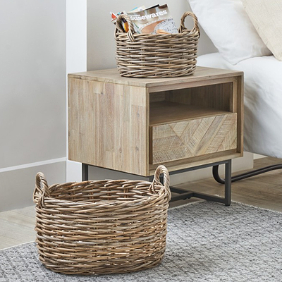 Kubu Oval Baskets Set of 2