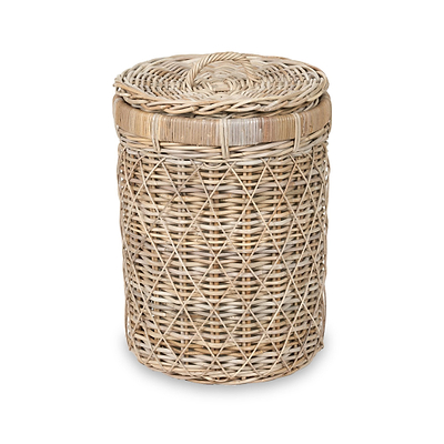 Rattan Round Linen Basket