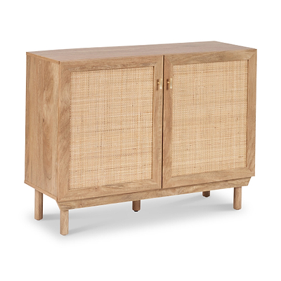 Henrik Natural Rattan 2 Door Cupboard