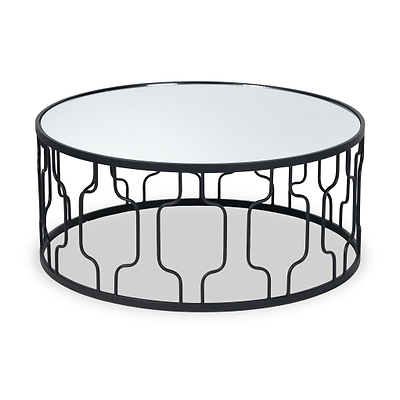 Caprisse Mirrored Glass Coffee Table