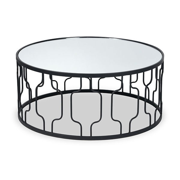 Caprisse Mirrored Glass Coffee Table